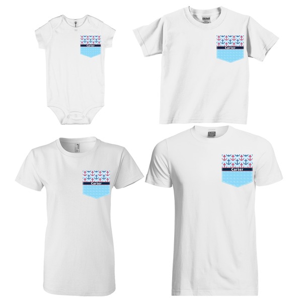 Anchors & Waves Sized Pockets on Various Products