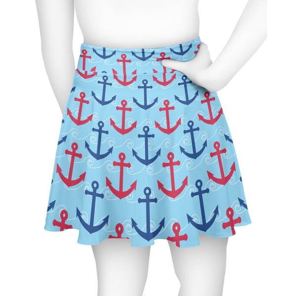 Anchors & Waves Skater Skirt - Back