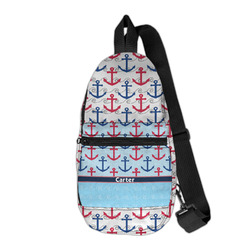 Anchors & Waves Sling Bag (Personalized)