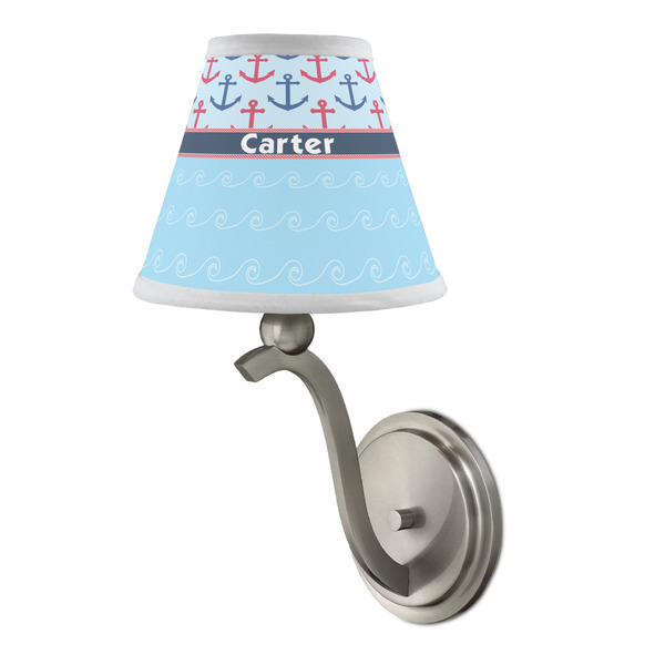 Anchors & Waves Small Chandelier Lamp - LIFESTYLE (on wall lamp)