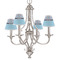 Anchors & Waves Small Chandelier Shade - LIFESTYLE (on chandelier)