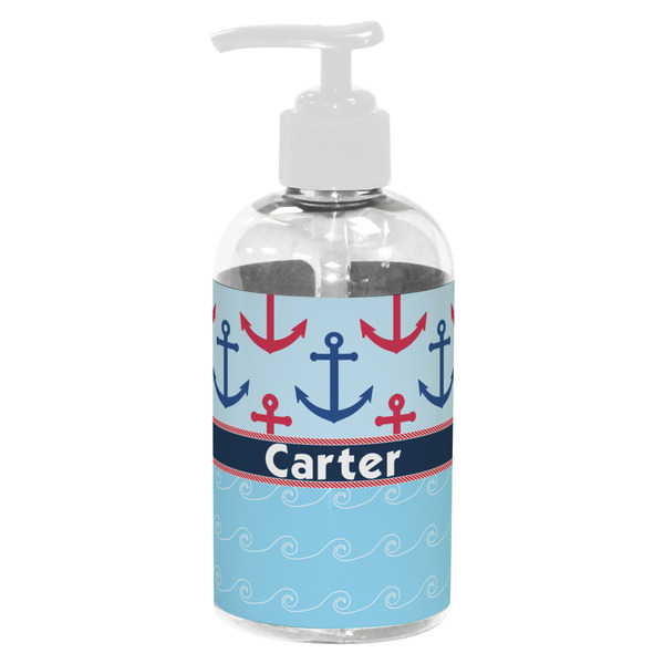 Anchors & Waves Small Liquid Dispenser (8 oz) - White