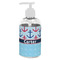 Anchors & Waves Plastic Soap / Lotion Dispenser (8 oz - Small - White) (Personalized)