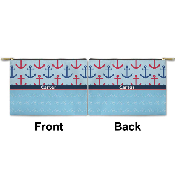 Anchors & Waves Small Zipper Pouch Approval (Front and Back)