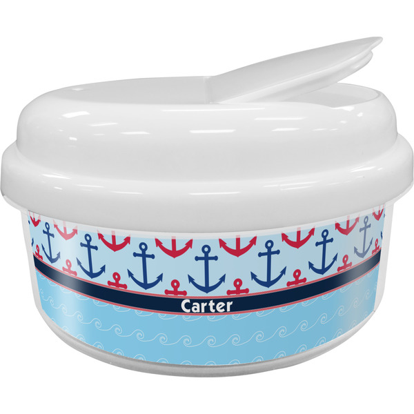Custom Anchors & Waves Snack Container (Personalized)