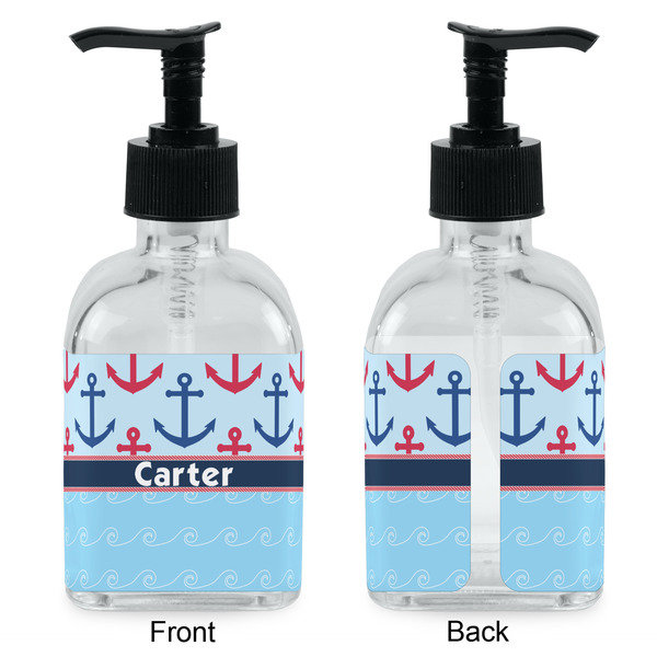 Anchors & Waves Glass Soap/Lotion Dispenser - Approval