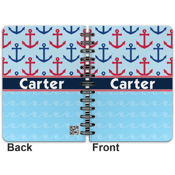 Anchors & Waves Spiral Journal 5 x 7 - Apvl