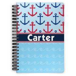 Anchors & Waves Spiral Notebook (Personalized)