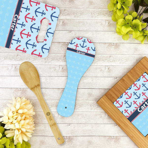Anchors & Waves Spoon Rest Trivet - LIFESTYLE