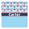 Anchors & Waves Square Decal (Personalized)