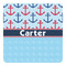 Anchors & Waves Square Decal - Medium (Personalized)