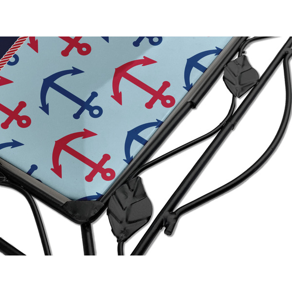 Anchors & Waves Square Trivet - Detail