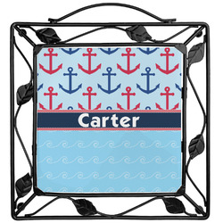 Anchors & Waves Square Trivet (Personalized)