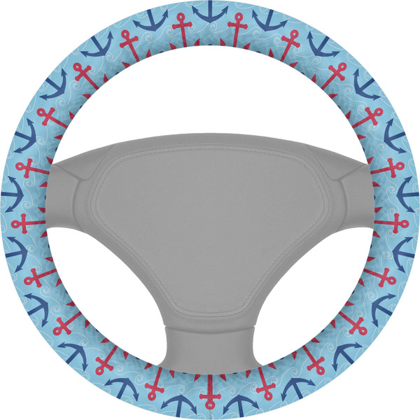 Custom Anchors & Waves Steering Wheel Cover