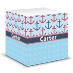 Anchors & Waves Sticky Note Cube (Personalized)