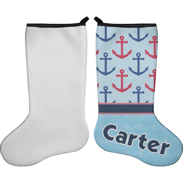 Anchors & Waves Stocking - Single-Sided - Approval