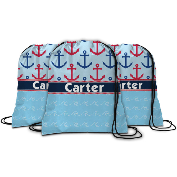 Anchors & Waves String Backpack - MAIN