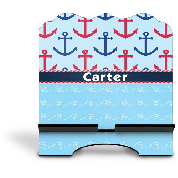 Anchors & Waves Stylized Tablet Stand - Front without iPad