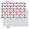 Anchors & Waves Tissue Paper - Heavyweight - Small - Front & Back