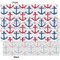 Anchors & Waves Tissue Paper - Heavyweight - XL - Front & Back