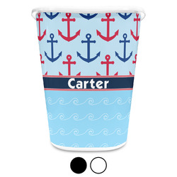 Anchors & Waves Waste Basket (Personalized)