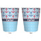 Anchors & Waves Trash Can White - Front and Back - Apvl