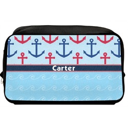 Anchors & Waves Toiletry Bag / Dopp Kit (Personalized)