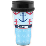 Anchors & Waves Acrylic Travel Mug without Handle (Personalized)