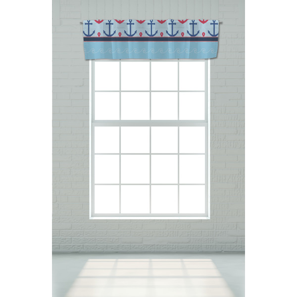 Anchors & Waves Valance - On window