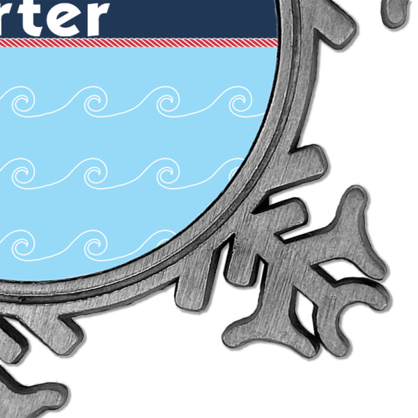 Anchors & Waves Vintage Snowflake - Detail