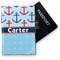 Anchors & Waves Vinyl Passport Holder (Personalized)
