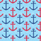 Anchors & Waves Wallpaper & Surface Covering (Water Activated 24"x 24" Sample)