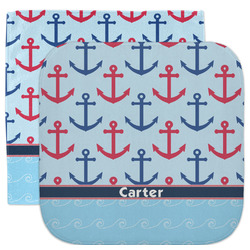 Anchors & Waves Facecloth / Wash Cloth (Personalized)