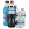 Anchors & Waves Water Bottle Label - Multiple Bottle Sizes