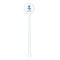 Anchors & Waves White Plastic 5.5" Stir Stick - Round - Single Stick