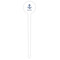 Anchors & Waves White Plastic 6" Food Pick - Round - Single Pick