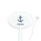 Anchors & Waves Oval Plastic Stir Sticks (Personalized)