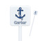 Anchors & Waves Square Plastic Stir Sticks (Personalized)