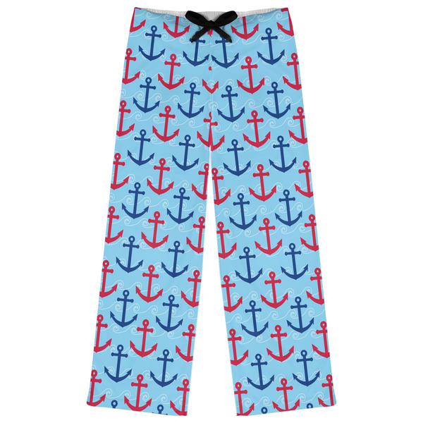 Custom Anchors & Waves Womens Pajama Pants - L