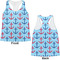 Anchors & Waves Womens Racerback Tank Tops - Medium - Front and Back