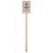 Anchors & Waves Wooden 6.25" Stir Stick - Rectangular - Single Stick