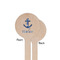 Anchors & Waves Wooden 7.5" Stir Stick - Round - Single Sided - Front & Back