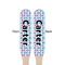 Anchors & Waves Wooden Food Pick - Paddle - Double Sided - Front & Back
