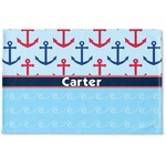 Anchors & Waves Woven Mat (Personalized)