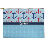 Anchors & Waves Zipper Pouch (Personalized)
