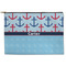 Anchors & Waves Zipper Pouch - Large - 12.5"x8.5" (Personalized)