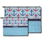Anchors & Waves Zippered Pouches - Size Comparison