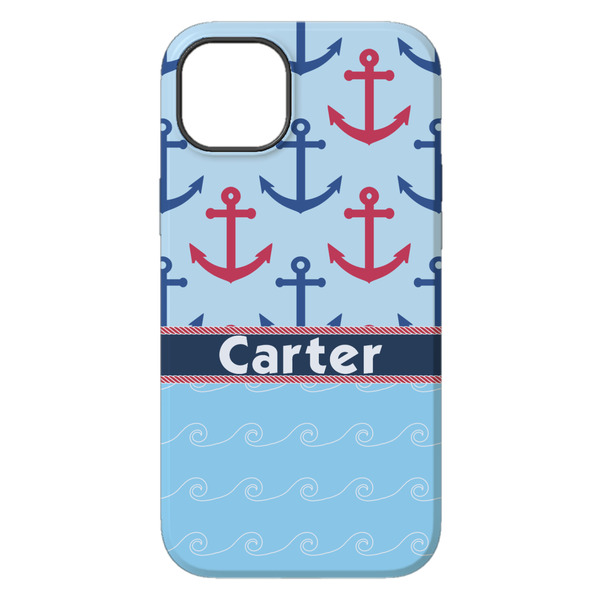 Anchors & Waves iPhone 14 Plus Tough Case - Back