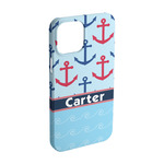 Anchors & Waves iPhone Case - Plastic - iPhone 15 (Personalized)