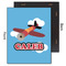 Airplane 11x14 Wood Print - Front & Back View